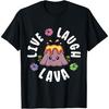 Live Laugh Lava Cute Kawaii Volcano Hawaii Island Mom T-Shirt