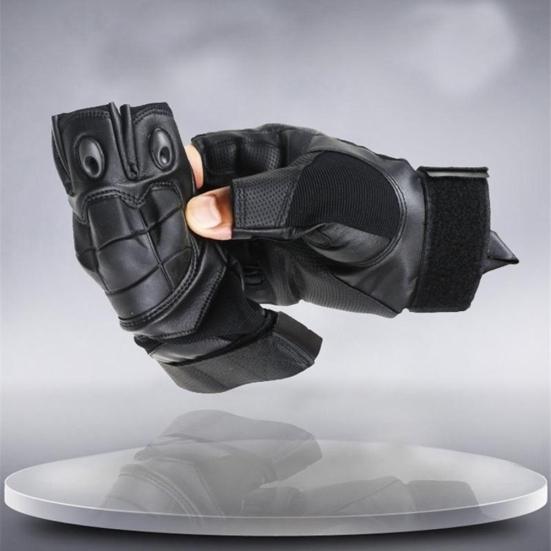 Унисекс Спорт на открытом воздухе Военные полудышащие противоскользящие тактические перчатки для пальцев