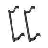 2Pcs Towel Rack Black Hangable Punch Free Nail Free Cabinet Door Towel Rack for Home Hotel23CM