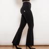 Shascullfites Джинсы клеш скинни Melody с высокой посадкой на пуговицах Женские джинсы облегающего кроя прямые черные брюки