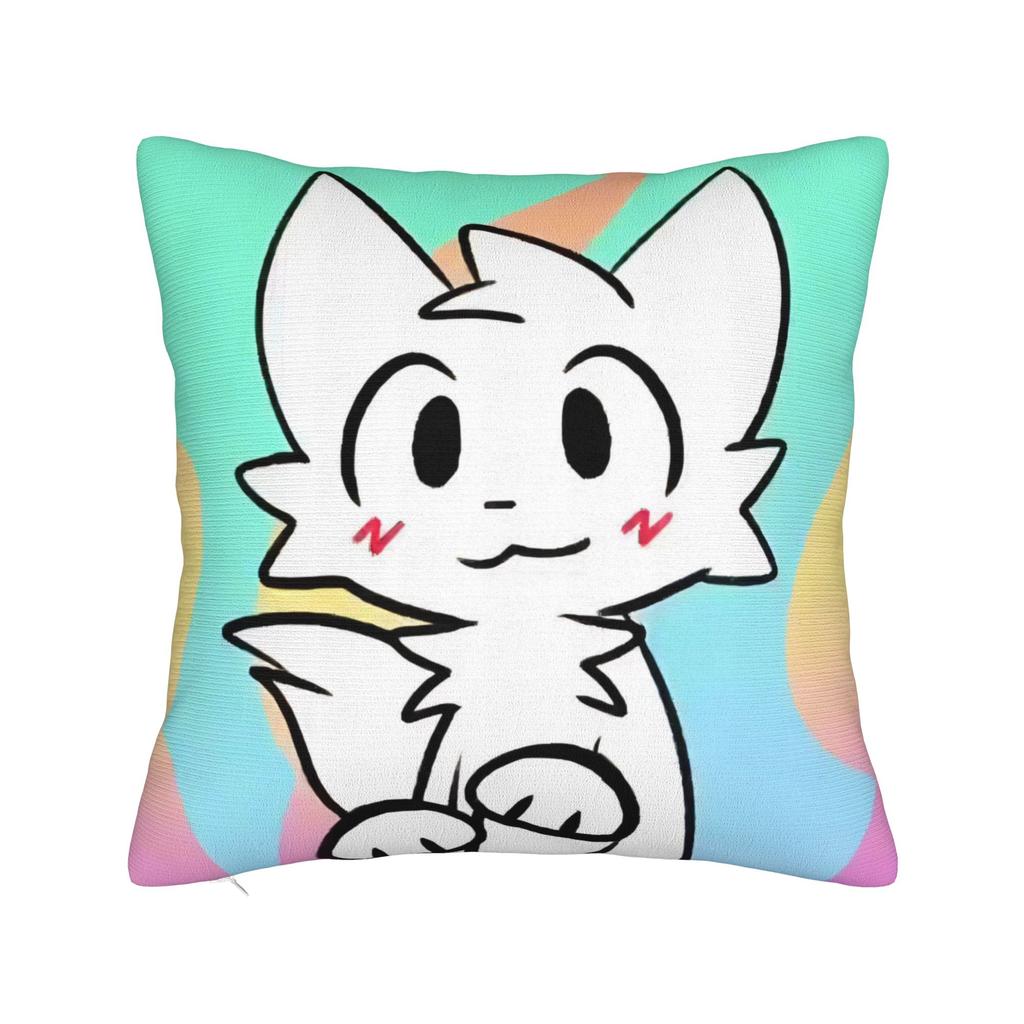 Квадратная наволочка Boykisser Чехол для подушки-кошки Наволочка с молнией на заказ Декоративная наволочка для автомобиля 18"