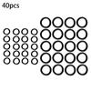 40 Pcs/Set 1/4 M22 & 3/8 O-Rings Kit For Pressure Washer Hose Quick Disconnect