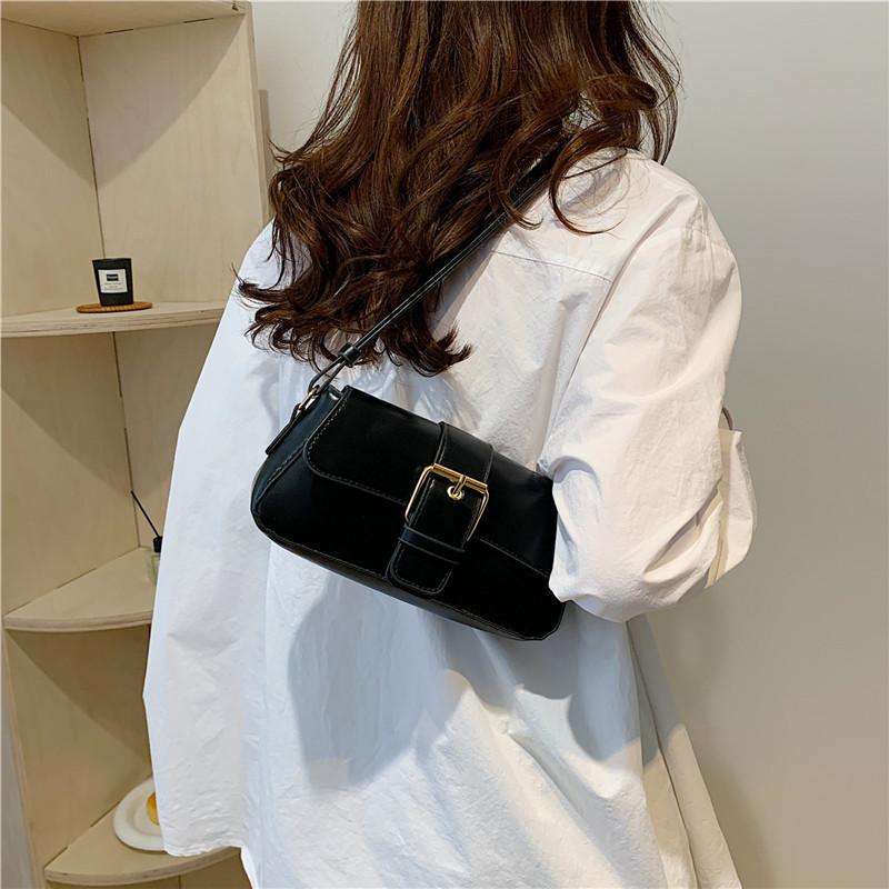 Fashionable Casual Shoulder Bag For Daily Use Synthetic Leather Small Square Crossbody Bag With Phone Pocket