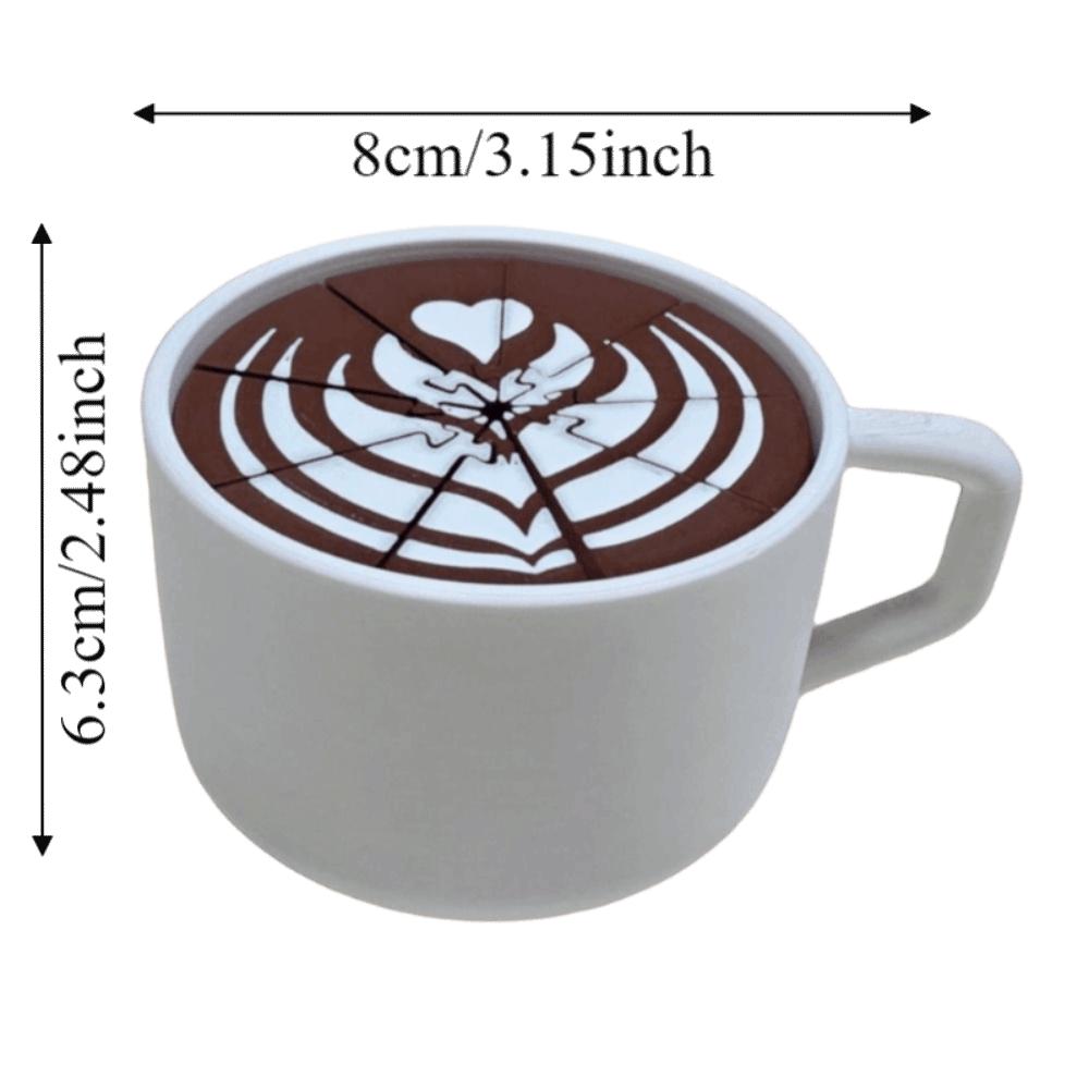 Mini Sculpture Coffee Spill Fidget Toy Portable Size Coffee Cup Sensory Toy Activity