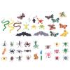 43Pcs Simulation Insect Model Lifelike Vivid Soft Odorless Insect Educational Toys for Above 4 To 6
