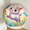 1pc Cute Alpaca with Flowers and Butterflies Umbrella with Plastic Handle,Suitable for All Seasons Home Travel Outdoor UmbrellaDD523
