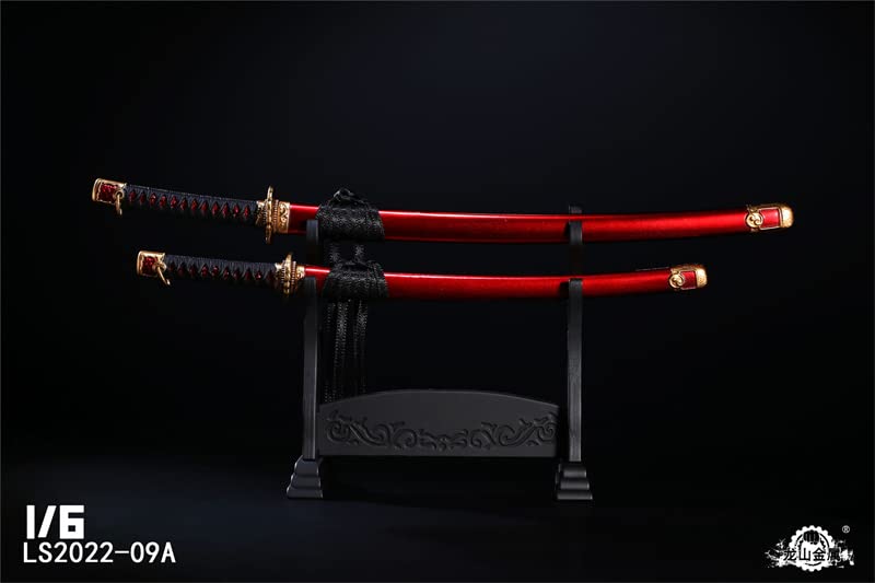 Аксессуары для тяжелой промышленности LOGSHANJINSHU Металлический меч для японских самураев Японский меч Учикатана A [TOYBARJAPAN] 1/6 фигурки/Рюдзан