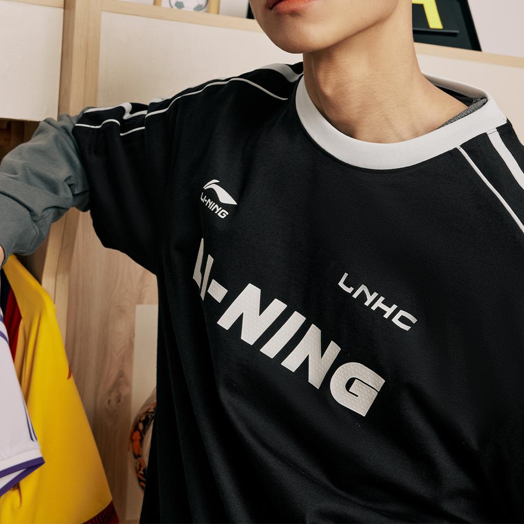 Спортивная модная коллекция Li Ning Футболка Унисекс Черный AHSU657-2