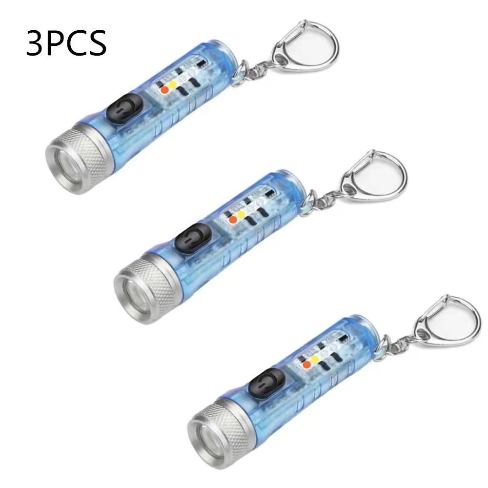 Multi-mode Mini LED Flashlight TYPE-C Fast Charge Waterproof Fluorescent Belt Clip Warning Camping Magnetic Flashlight