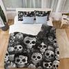 Skull Comforter Covers Printed Duvet Cover Bedding Set Suitable Children's Kids and Adults Warm Soft Breathable and Comfortable
