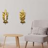 Элегантный подсвечник в виде пшеничного листа, декоративный железный подвесной подсвечник, гостиная