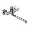 Wall Mounted Kitchen Faucet Stainless Steel Tube Tap Sink Water Faucet Rotatable Long Spouts Mixers Tap Easy To Use
