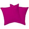 Pillowcases - DUBLANC - FUSHIA - 100% Cotton - 63x63 Cm - Set of 2