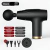 Black 4 Types Of Massage Heads Mini Fascia Gun Multi-Level Massage Gun Muscle Relaxation Massage Equipment Portable Vibration Massager