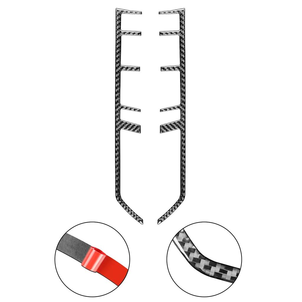 Для Porsche Panamera 2010-2016 настоящее углеродное волокно, центральная функция управления, кнопка, рамка, полоски, аксессуары для салона автомобиля, наклейка
