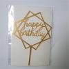 Ins New Happy Birthday Acrylic Cake Topper Pink Gold Cupcake Topper For Kids Gilrs Birthday Party Cake Decorations Baby Shower