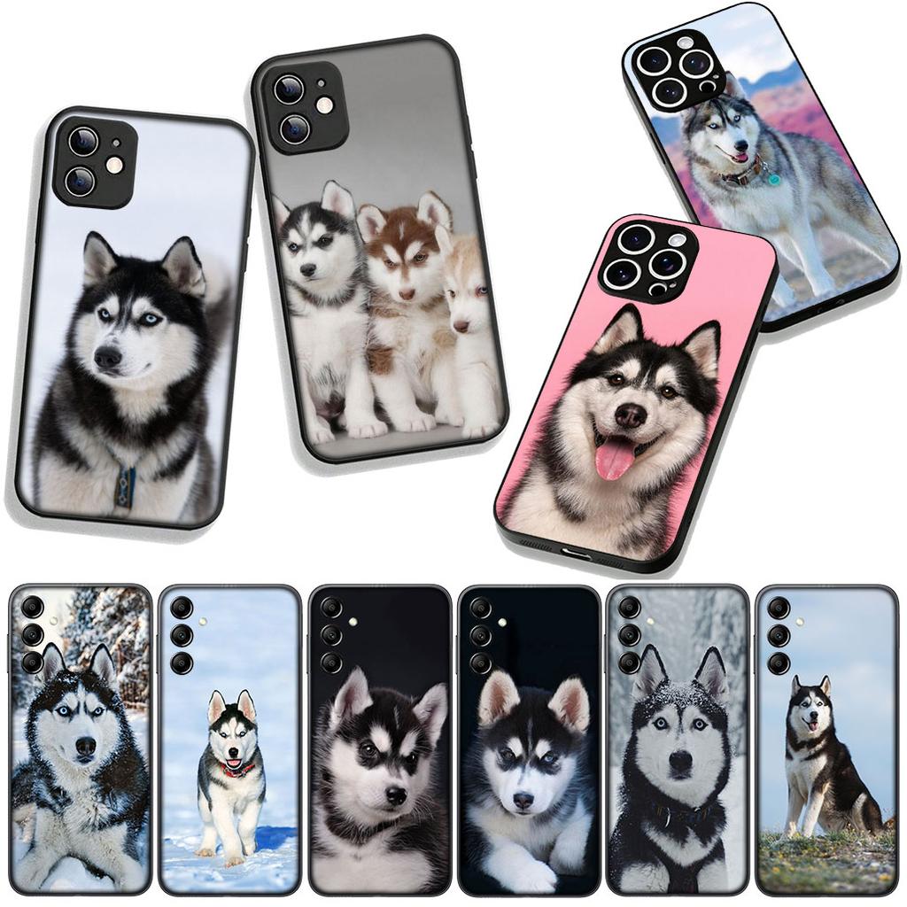 Cover Lovely Husky Dog Funny for Motorola Moto G04 G13 G14 G22 G23 G20 G32 G34 G35 G64 G82 G84 G53 G60 G72 E14 E15 E13 Case
