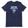 DAYTON TRIANGLES Футболка с графическим принтом NFL Футбол Футболка унисекс с коротким рукавом