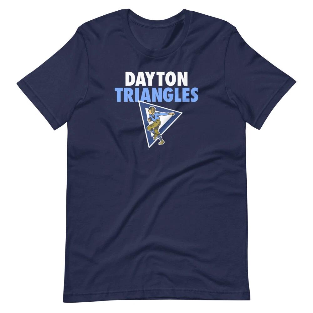 DAYTON TRIANGLES Футболка с графическим принтом NFL Футбол Футболка унисекс с коротким рукавом