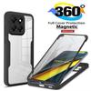 360 Full Body Protection Phone Case For Xiaomi POCO X6 F6 Pro 5G Armor Cases For POCO X7 X5 X4 X3 M4 X3NFC F5 F3 C65 M6 4G Cover