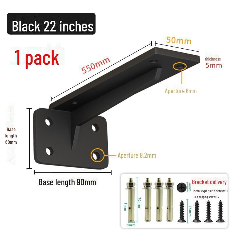 Invisible Wall-Mounted T-Shaped Display Rack