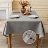 Cotton and Linen Three-proof Tablecloth Waterproof and Dustproof Solid Color Rectangular Tablecloth Coffee Dining Table Cloth