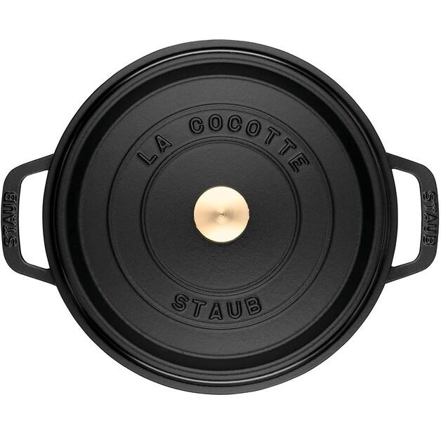 Кокотница Zwilling Staub круглая 16см черная 1,2л (40509-480-0)