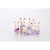 Sylvanian Families Lavender Rabbit Family Toy Set with Accessories and Detailed Features