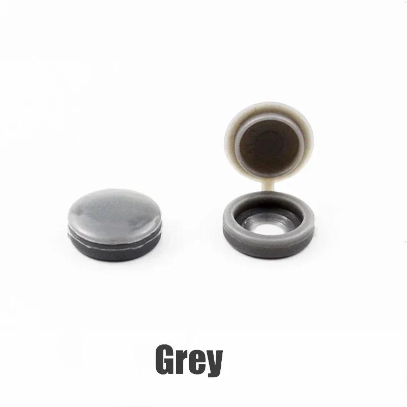 10/100Pcs Hinged Plastic Screw Cap Cover Nut Fold Snap Protective Cap Button Screw Wood Furniture Decorative Nuts Bolts Hardware
