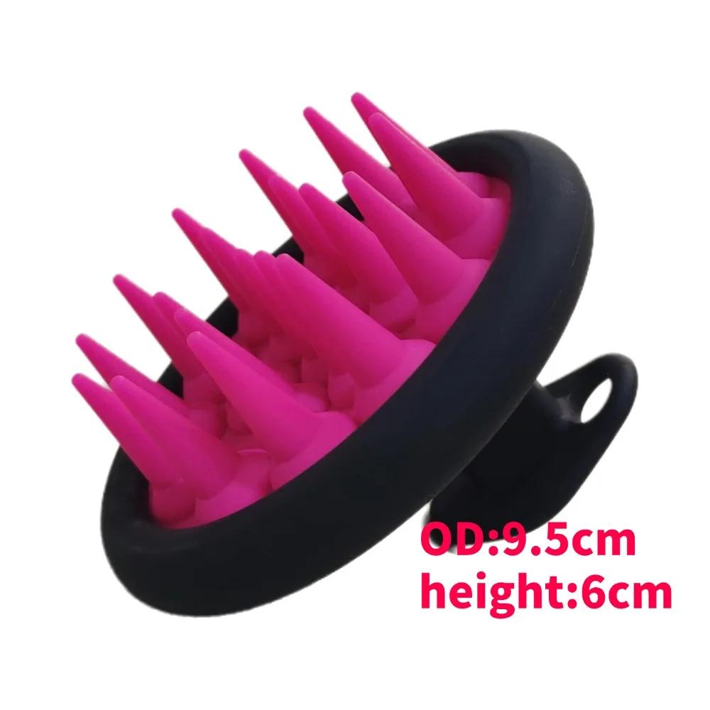 Silicone Shampoo Brush Hair Massager body scrubber Head Scalp Massage Comb Body Massage scrubber Bath Salon Hairdressing Tools