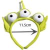Green Hair Hoop Alien Cosplay Costume Accessories Novelty Funny Three Big Eyes Ears Plush Headband Cartoon Cosplay Party Hoop