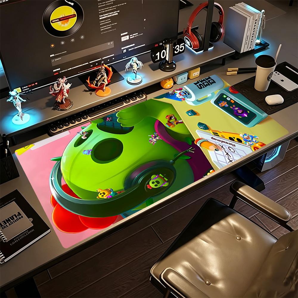 Brawl Stars Gaming Mouse Pad Desk Mat Study Desk Mat Non-Slip Rubber Bottom Computer Desk Office Decoration Accessory