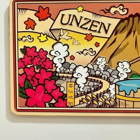 Japanese Scenery NikkoUnzen Refrigerator Magnets Set 2 Art Design 126cm Traditional Tourist Attraction Souvenir from Spot