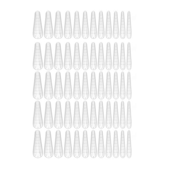 60 шт. форма для ногтей, бесшовные, быстрое строительство, портативные, компактные, бесшовные, прозрачные, искусственные кончики для ногтей для женщин