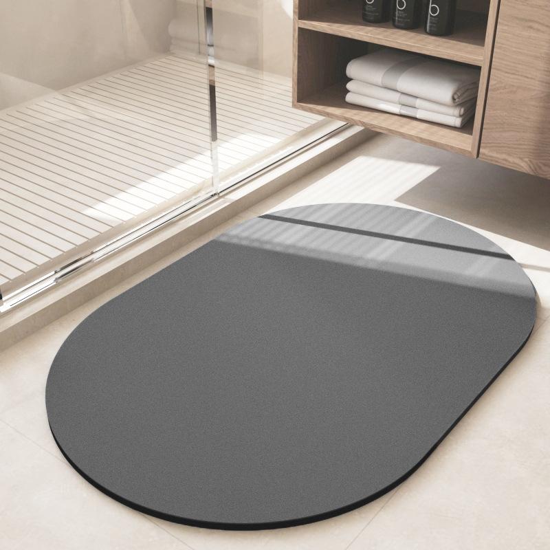 Простой коврик из диатомовой грязи, впитывающий коврик для ванной комнаты, нескользящий коврик для двери туалета, бытовой, легко сохнет, устойчив к падению