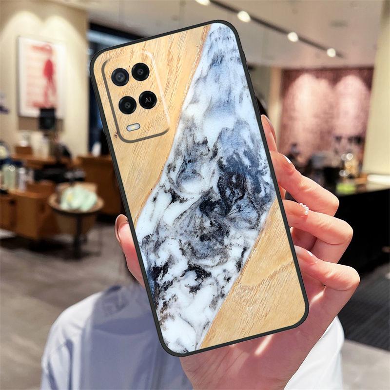 Деревянный кейс из смолы для Oppo A40 A60 A80 A18 A38 A58 A78 A98 A16 A76 A96 A15 A17 A77 A74 A94 A54 A57S Чехол