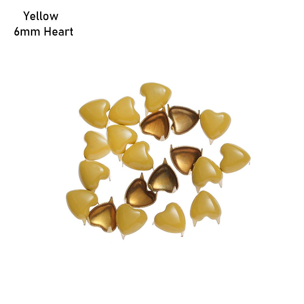 20Pcs 5/6mm Handmade Star Buckles Decor Sewing Accessories Love Buttons Buckles Doll Clothing