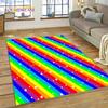 Rainbow Colour Illusion Cartoon Carpet Rug for Bedroom Living Room Home Sofa Decoration,Children Game Large Decor Floor Mat Gift