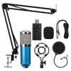 BM800 Black Capacitive Microphone for Recording Live Broadcast Sing Computer USB Mic
