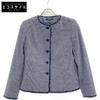 Navy Fancy Tweed Jacket Jacket 10 NavyUsed