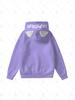 K-pop группа девушек-истребителей демонов Толстовка с капюшоном с фиолетовыми медвежьими ушками Аниме-футболка - Стиль MIRA