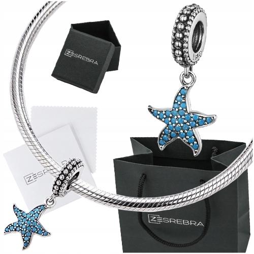 Charms Starfish Pr 925 Pendant Bead Ocean Colorful Zircons