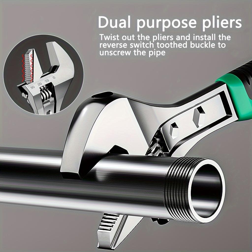 8 Inch 10 Inch 12 Inch Adjustable Wrench, Drop Forged Cr-V Steel, Small Spanner Wrenches Set,Crescent Grip for Greater Leverage