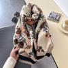 New Ethnic Style Flower Imitation Cashmere Scarf Women's Winter New Warm Thickened Long Jacquard Shawl Scarf