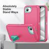 For iPhone 16e Case Case Kickstand Phone Cover PC + Silicone + EVA 3-in-1 Design