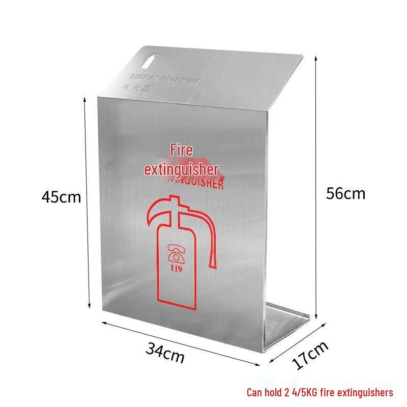 Fire Extinguisher Rack with Storage and Safety Cover for Dry Powder