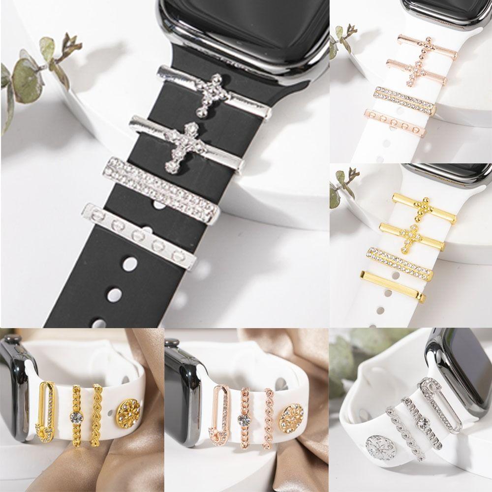 Metal Decorative Ring Diamond Wristbelt Charms New Watch Band Ornament Strap Accessories