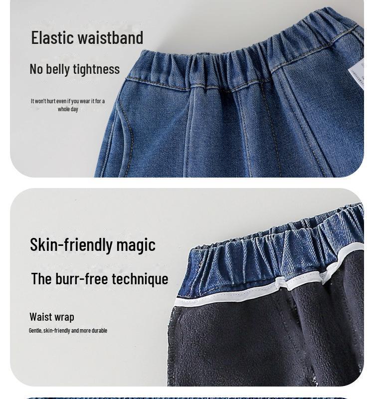 Детские джинсовые брюки Cotton Hall: Теплые вельветовые брюки для детей осень/зима 2024 года.