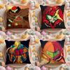 Чехол на подушку Аниме M-Metroid для дома и автомобиля, многоцелевой, двусторонний, мягкий и прочный для повседневного использования