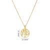 Hot Sell Zircon Lucky Tree Pendant Necklace Stainless Steel Light Luxury Plant Choker Jewelry Birthday Gifts For Women Girls